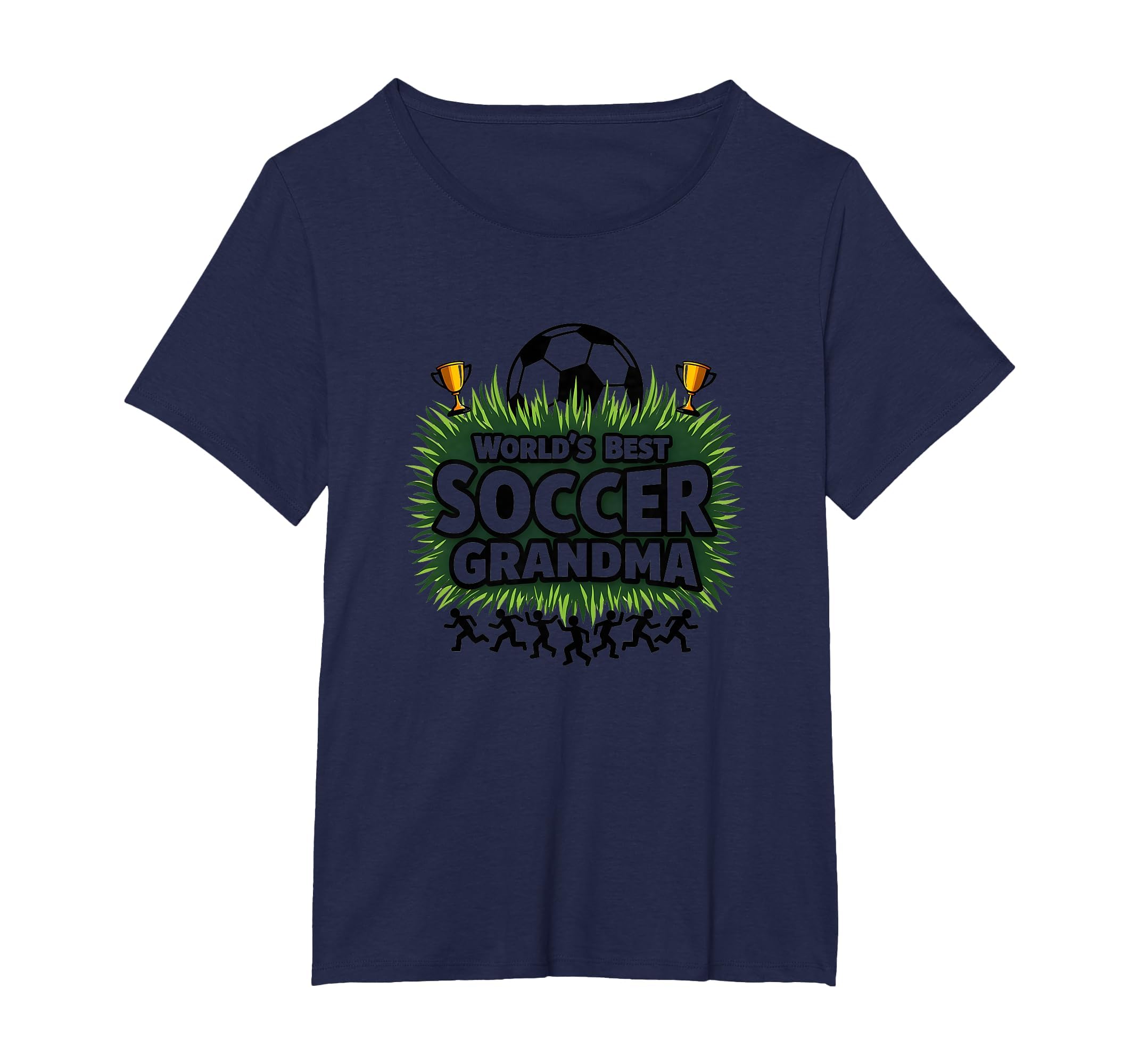 Worlds Best Soccer Grandma Champion T-Shirt - Novelty Apparel Unisex