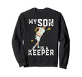 Lacrosse Goalie Mom Dad Lax Goalkeeper Sweatshirt - Trendy Graphic Unisex