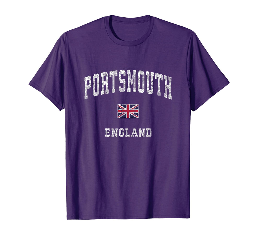 Portsmouth England Athletic Sports T-Shirt - Novelty Apparel Men Women
