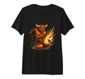 Soccer Bull Fierce Power Kick Tri T-Shirt - Streetwear Style Men Women