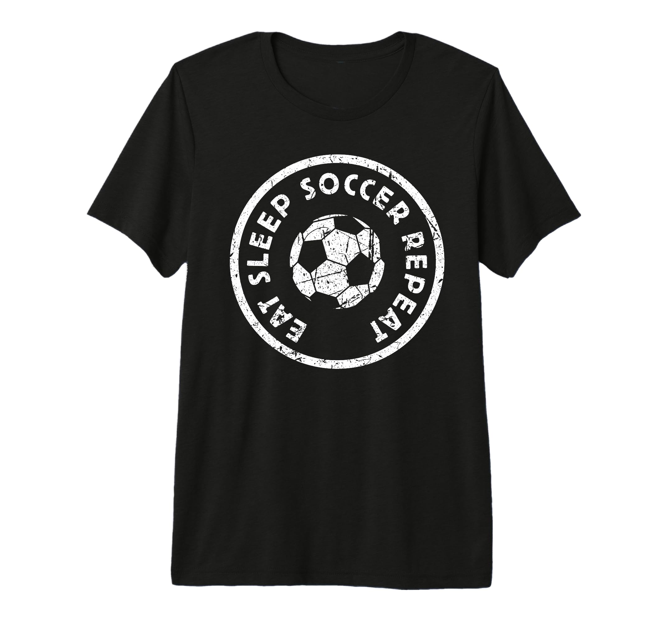Eat Sleep Soccer Repeat Player Athlete T-Shirt - Aesthetic Graphic Unisex