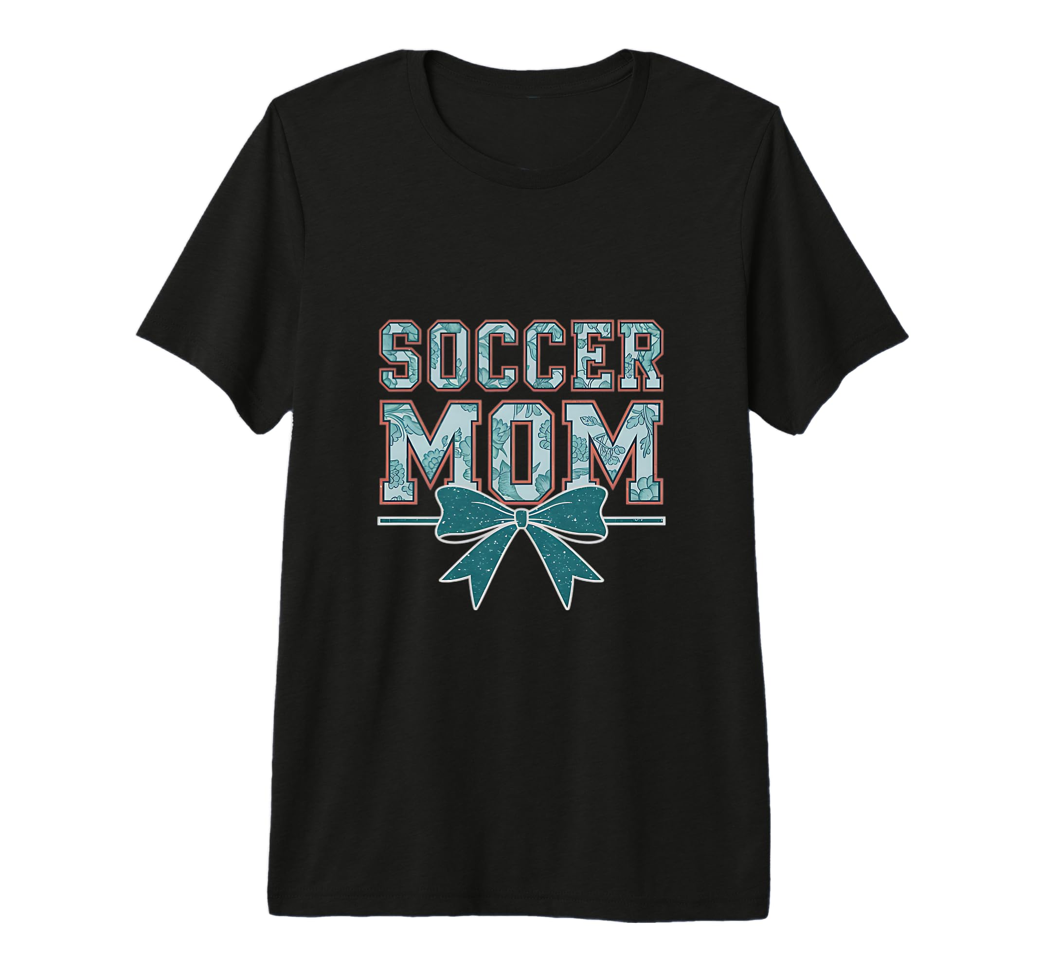 Soccer Mom Coquette Bow Mothers Day Tri T-Shirt - Novelty Apparel Unisex