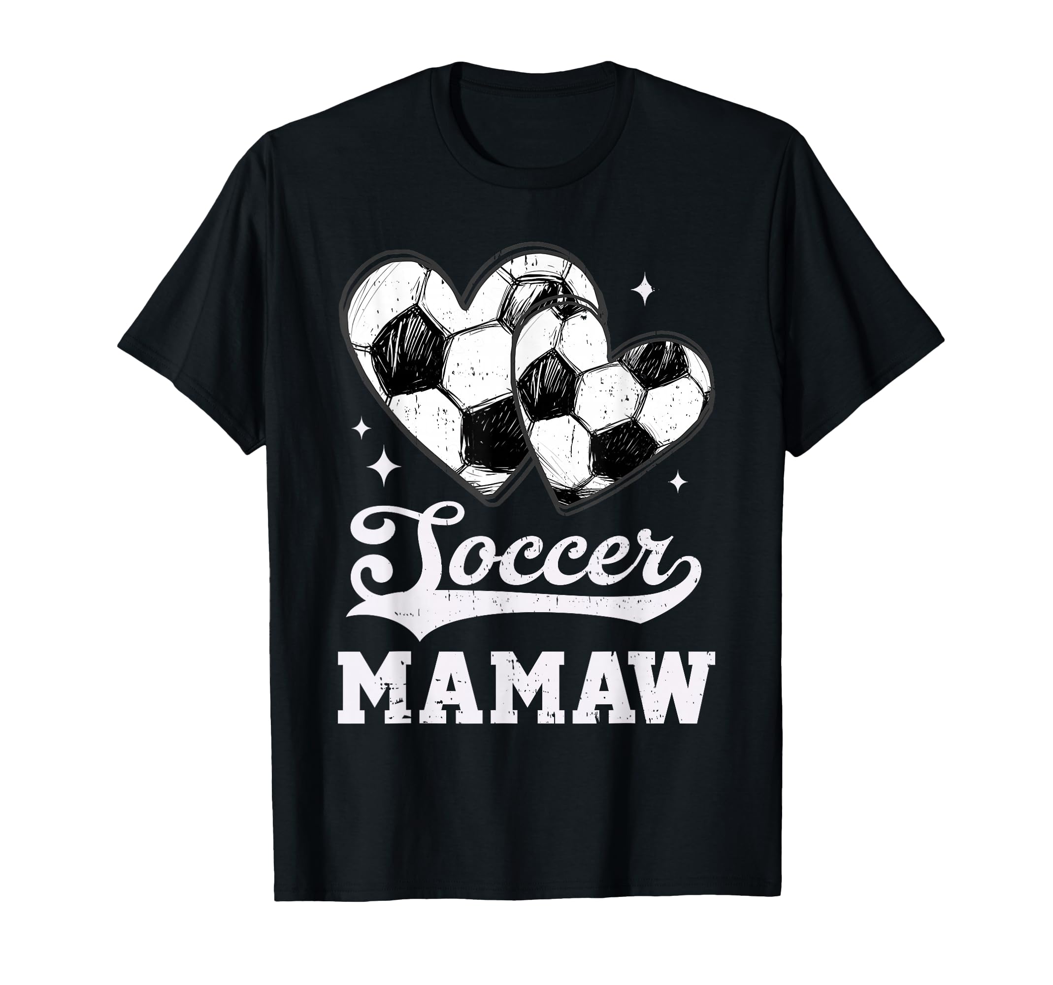 Soccer Heart Mamaw Soccer Player T-Shirt - Novelty Apparel Unisex