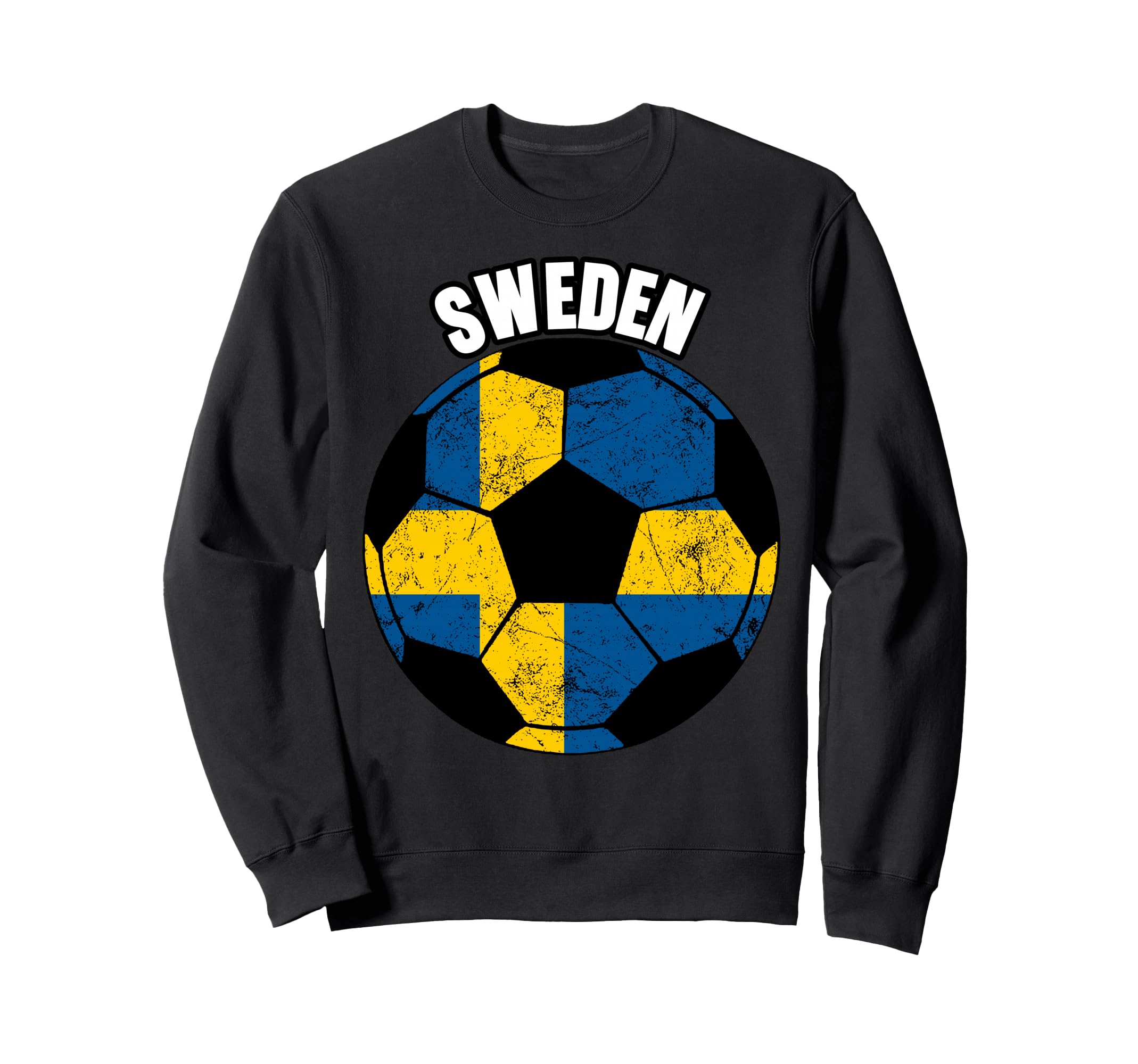 Sweden Soccer Game Player Sweatshirt - Casual Everyday Wear Men Women