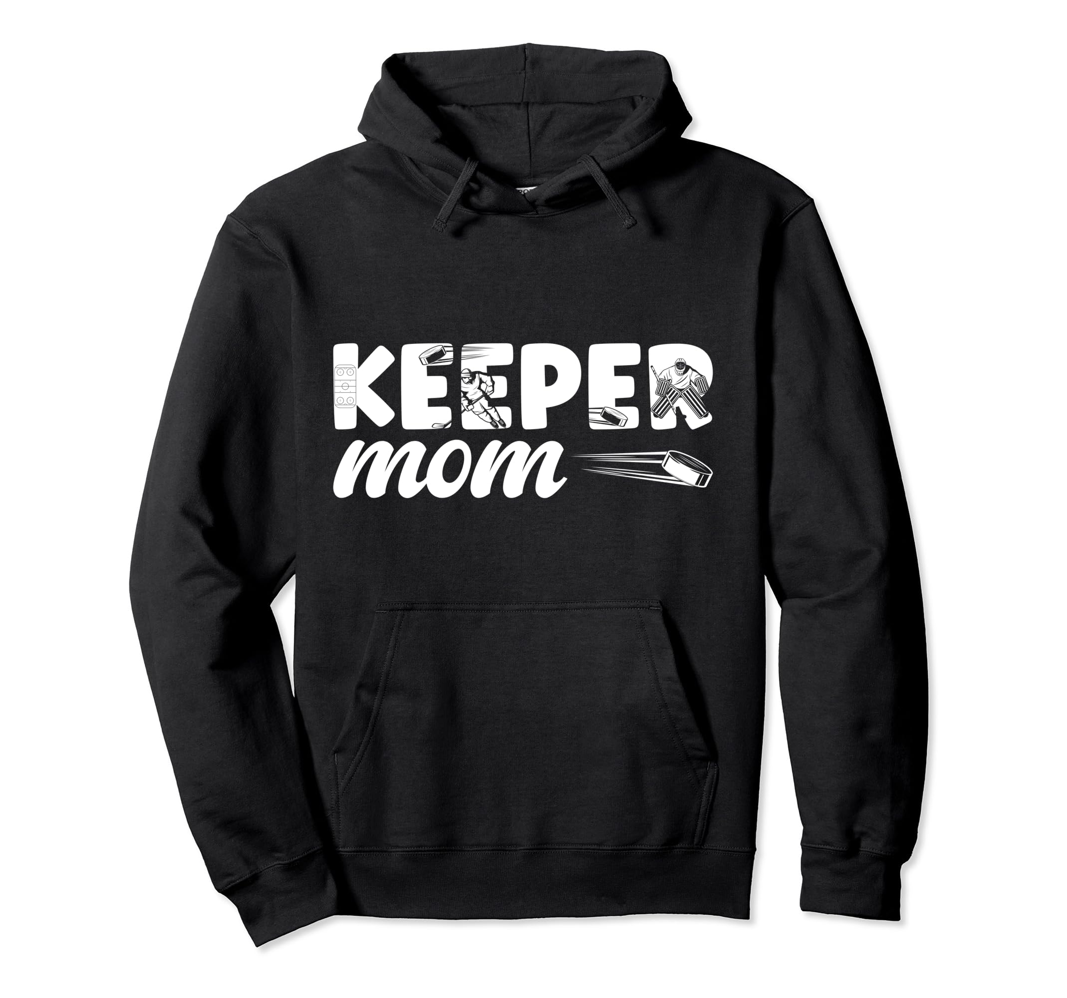 Ice Hockey Goalkeeper Mom Hockey Hoodie - Novelty Apparel for Adults