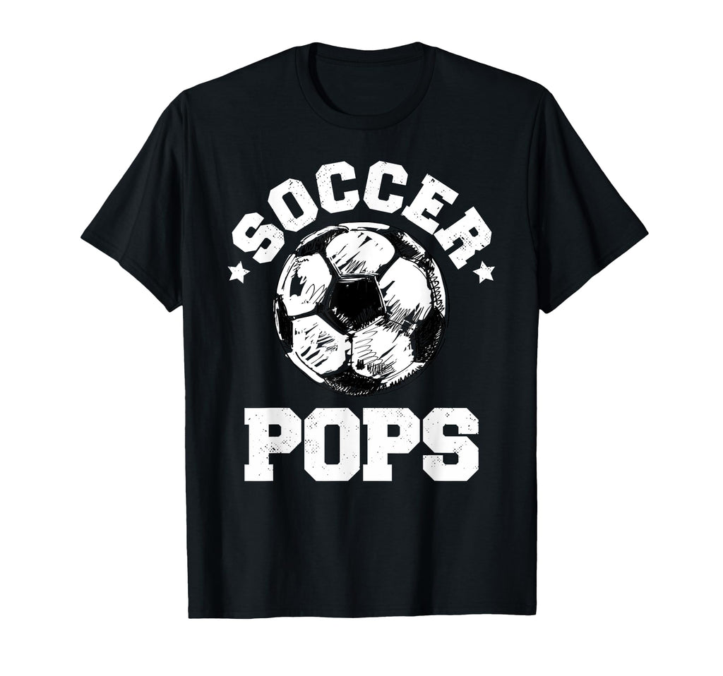 Soccer Pops Soccer Ball Distressed T-Shirt - Fun Novelty Design Men Women