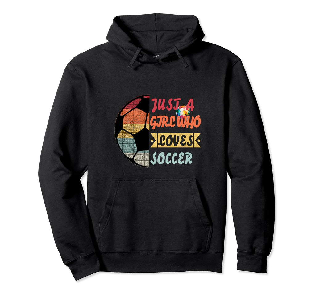 Just Who Loves Soccer Colorful Futbol Hoodie - Custom Art Print for Adults