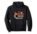 Just Who Loves Soccer Colorful Futbol Hoodie - Custom Art Print for Adults