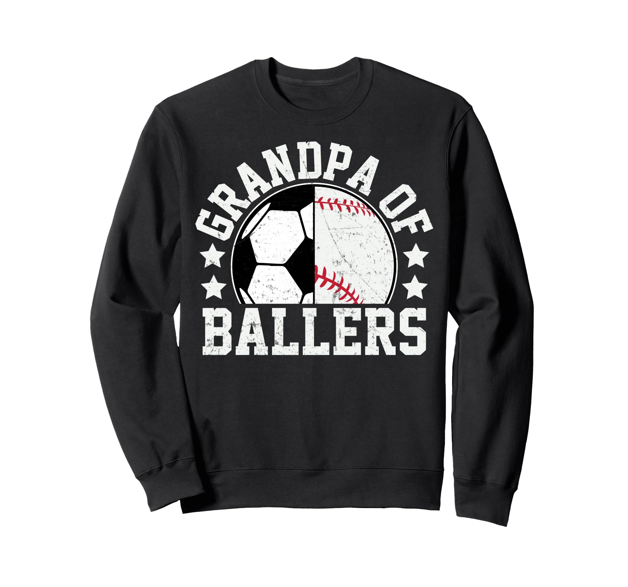 Grandpa Ballers Soccer Baseball Sweatshirt - Streetwear Style for Adults