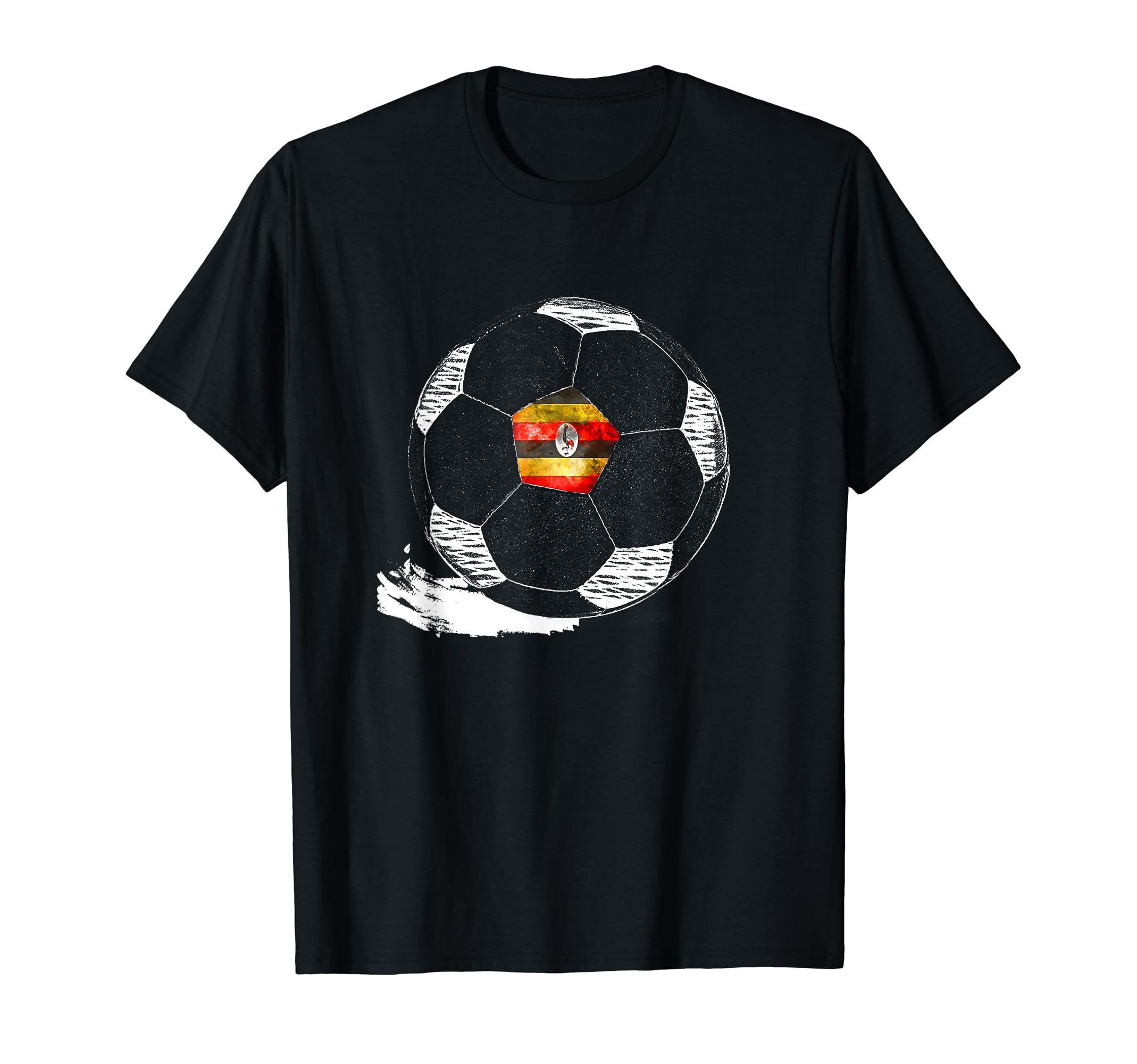 Soccer Uganda Flag Ugandans Pride T-Shirt - Casual Everyday Wear for Adults