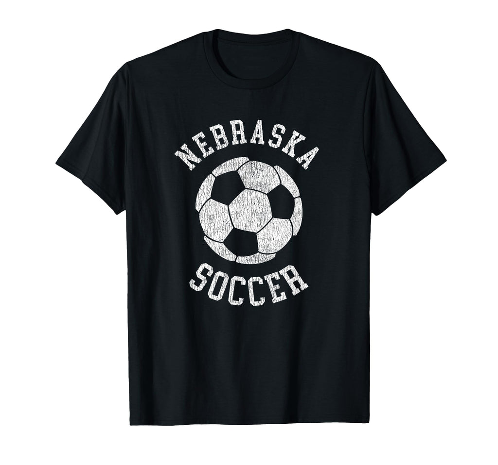 Nebraska Soccer Distressed 90S T-Shirt - Streetwear Style Men Women