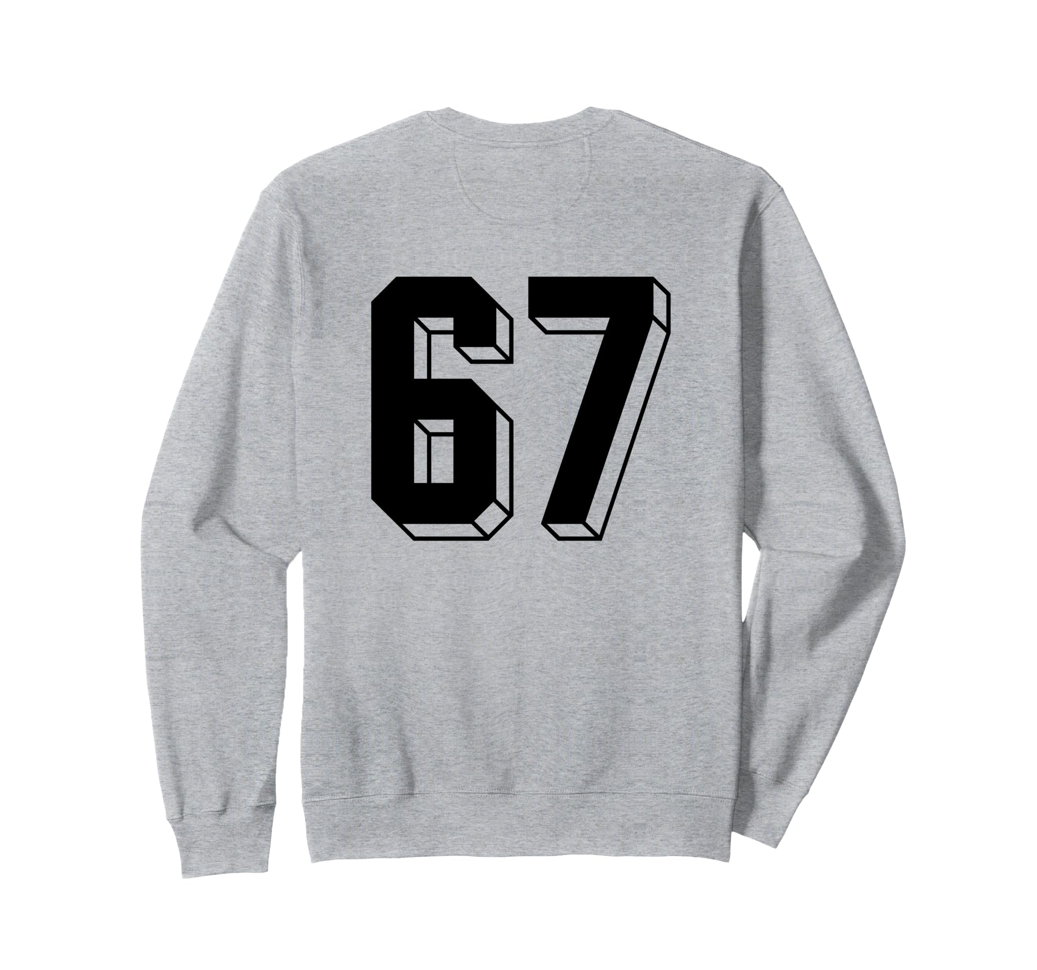 Number 67 Backside 80S 90S Team Sweatshirt - Streetwear Style Unisex
