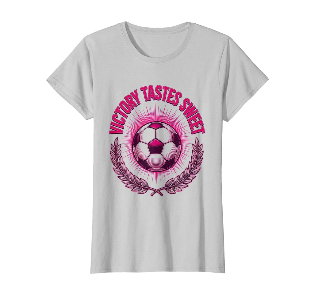 Victory Tastes Sweet Soccer T-Shirt - Minimalist Print Men Women