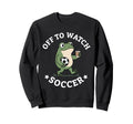 Off To Watch Soccer Mom Funny Frog Sweatshirt - Streetwear Style Men Women