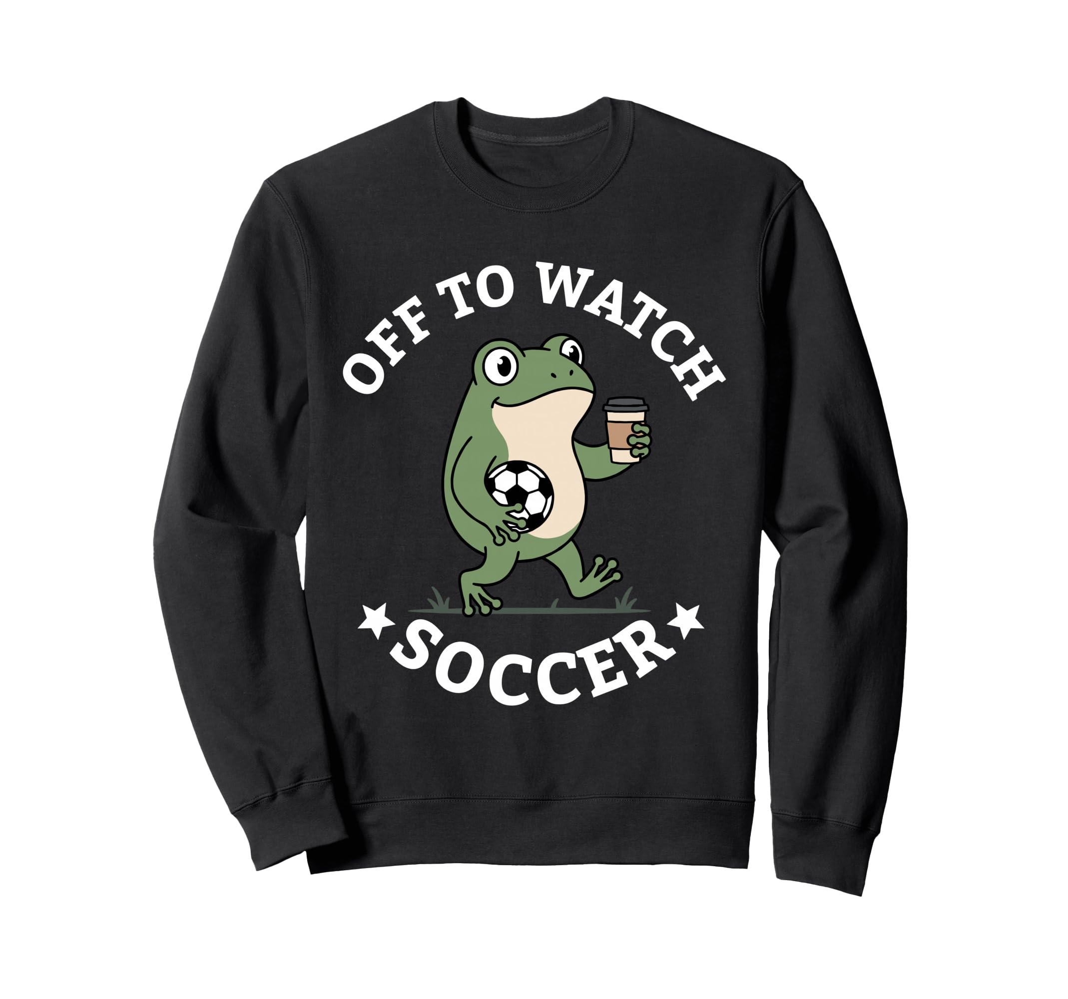 Off To Watch Soccer Mom Funny Frog Sweatshirt - Streetwear Style Men Women