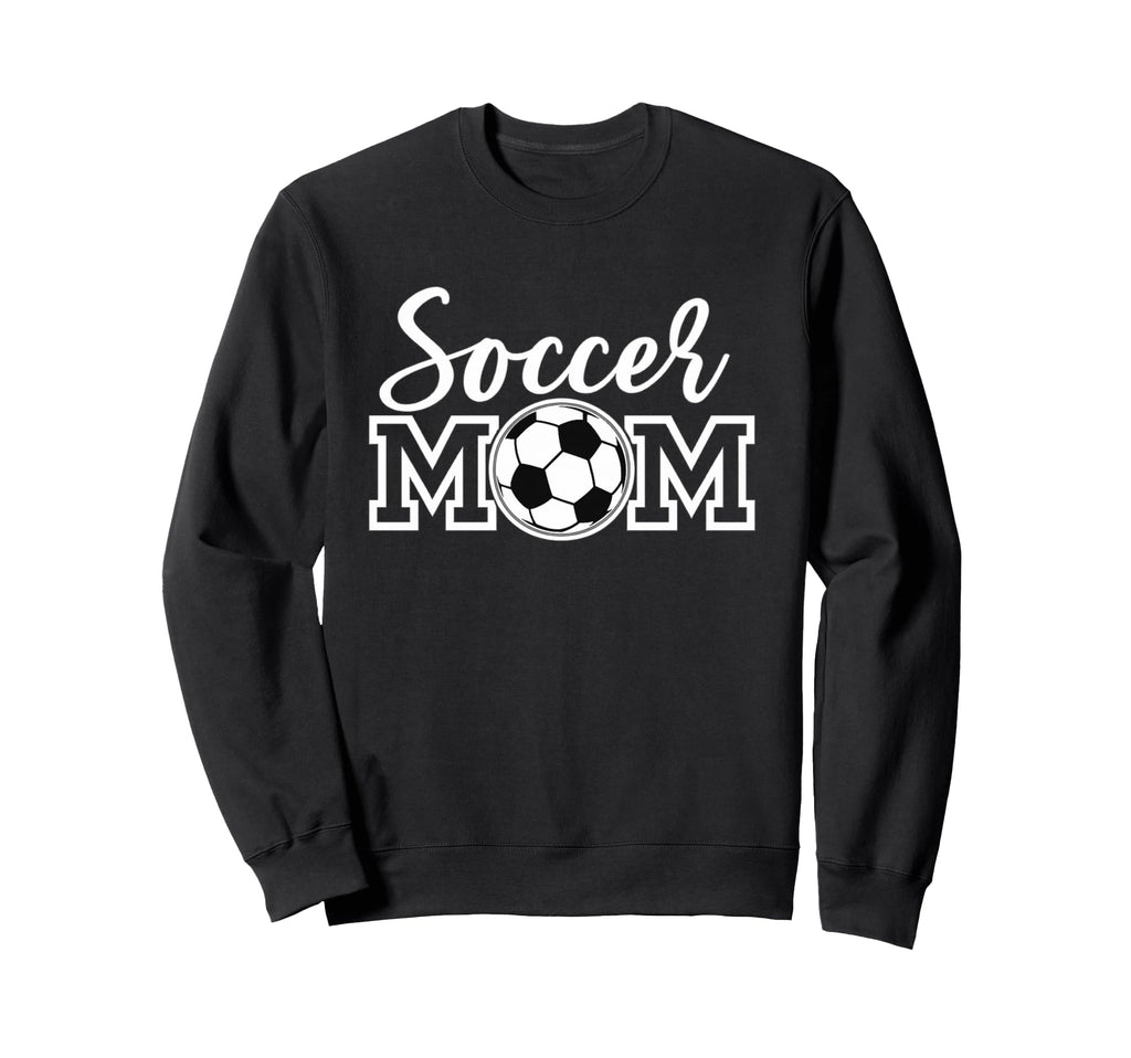 Soccer Mom White Sports Mom Game Day Sweatshirt - Fun Novelty Design Unisex
