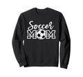 Soccer Mom White Sports Mom Game Day Sweatshirt - Fun Novelty Design Unisex