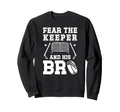 Funny Hockey Keeper Brother Hockey Sweatshirt - Minimalist Print Men Women