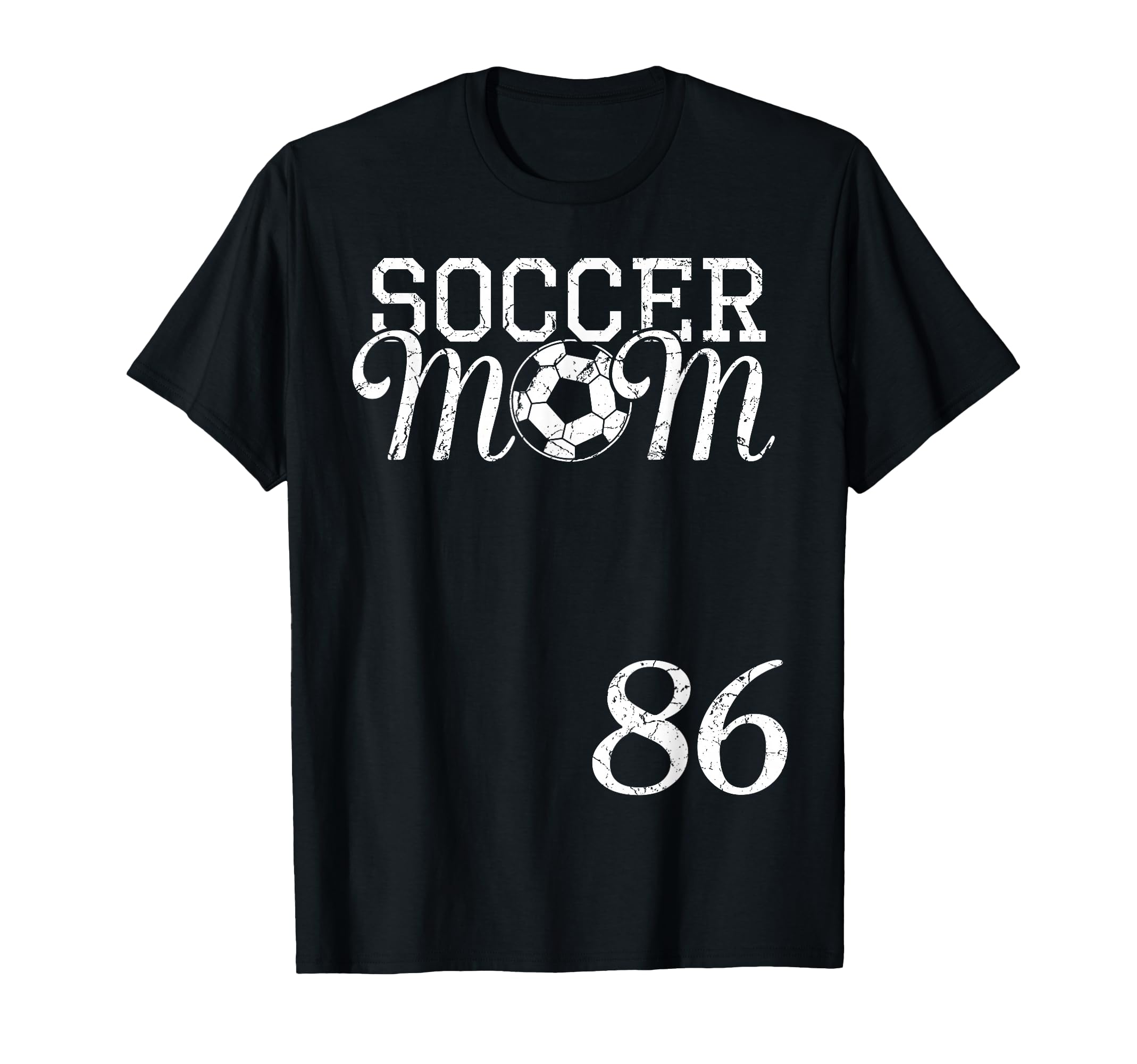 Soccer Mom Jersey Number 86 Favorite Player T-Shirt - Graphic Print Unisex