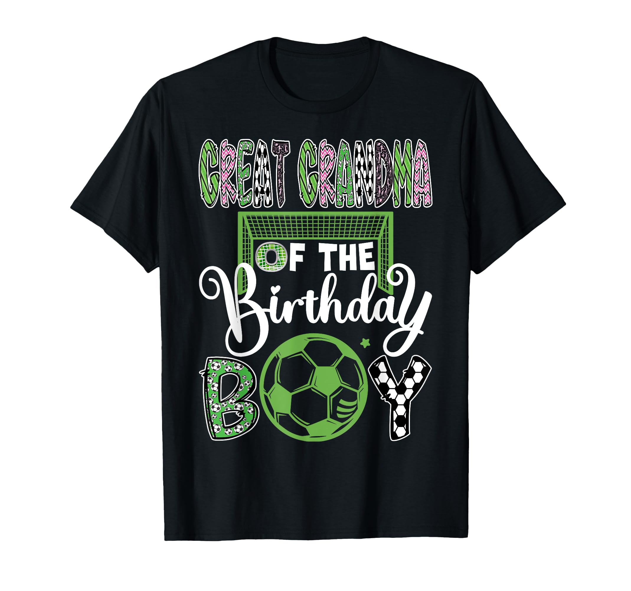 Great Grandma Birthday Soccer Player T-Shirt - Graphic Print for Adults