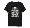 Hockey Goalie Brother Supportive Hockey T-Shirt - Trendy Graphic Unisex