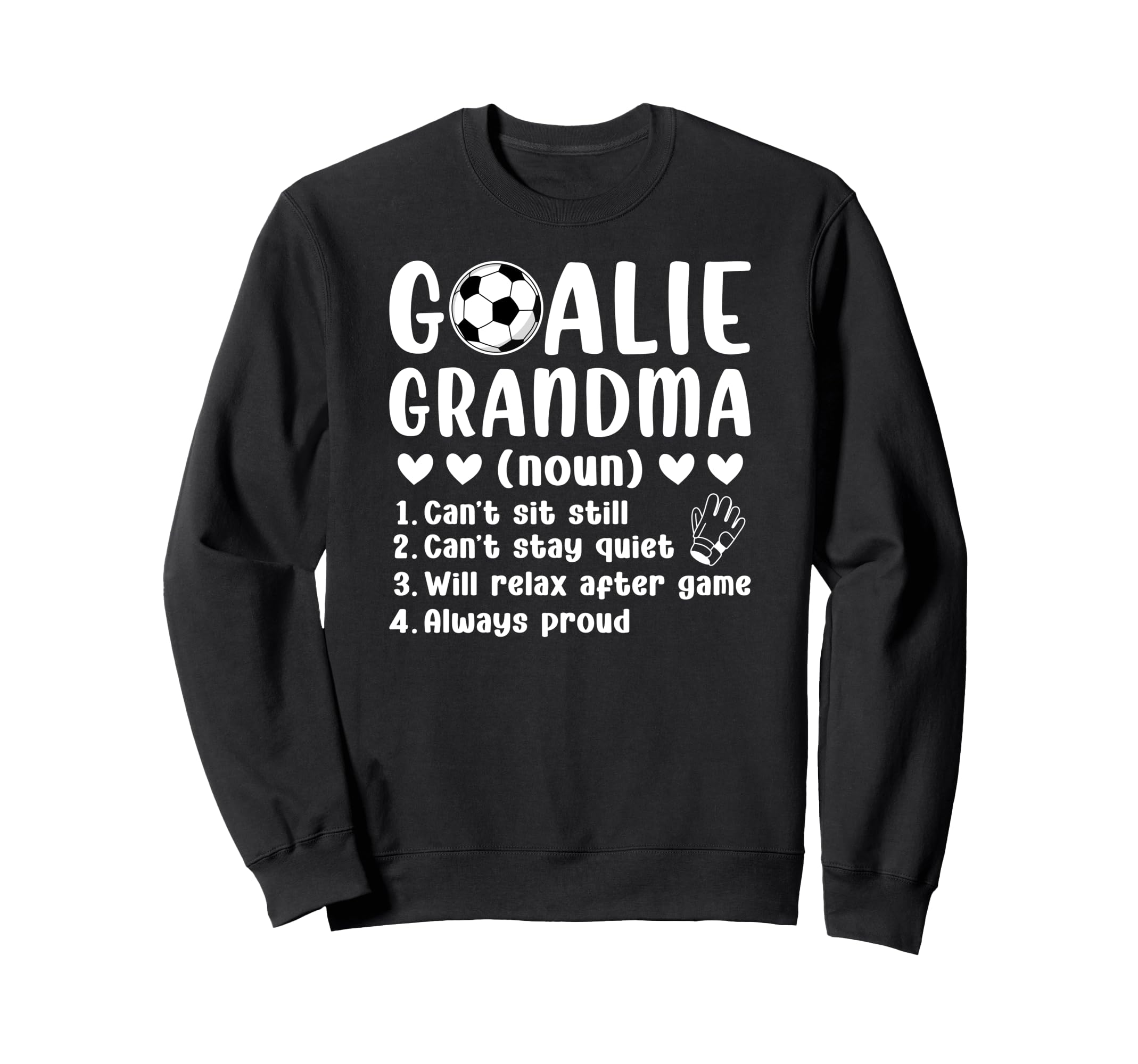 Soccer Goalie Grandma Definition Sweatshirt - Minimalist Print Unisex