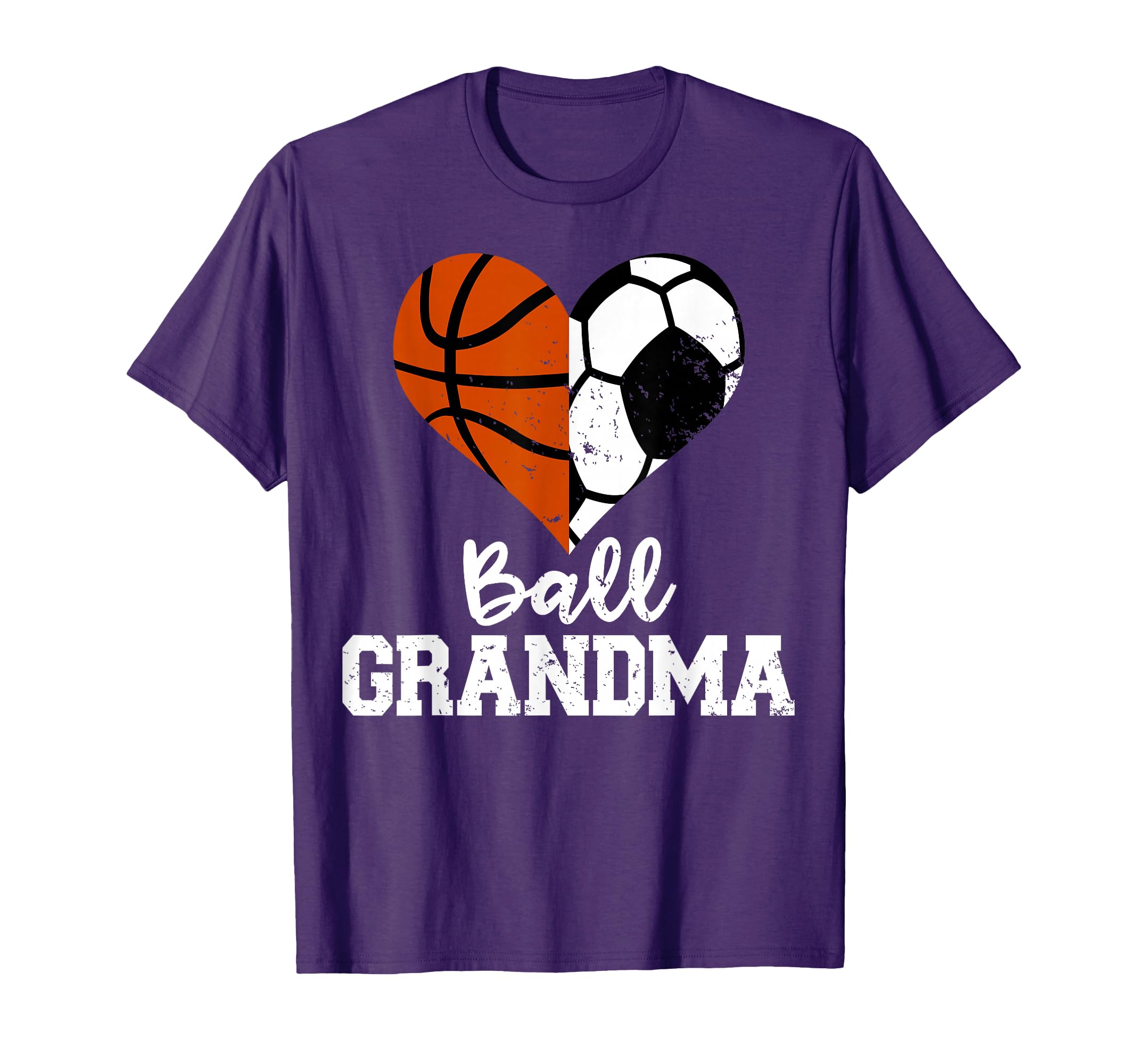 Ball Grandma Funny Soccer Basketball T-Shirt - Novelty Apparel Men Women