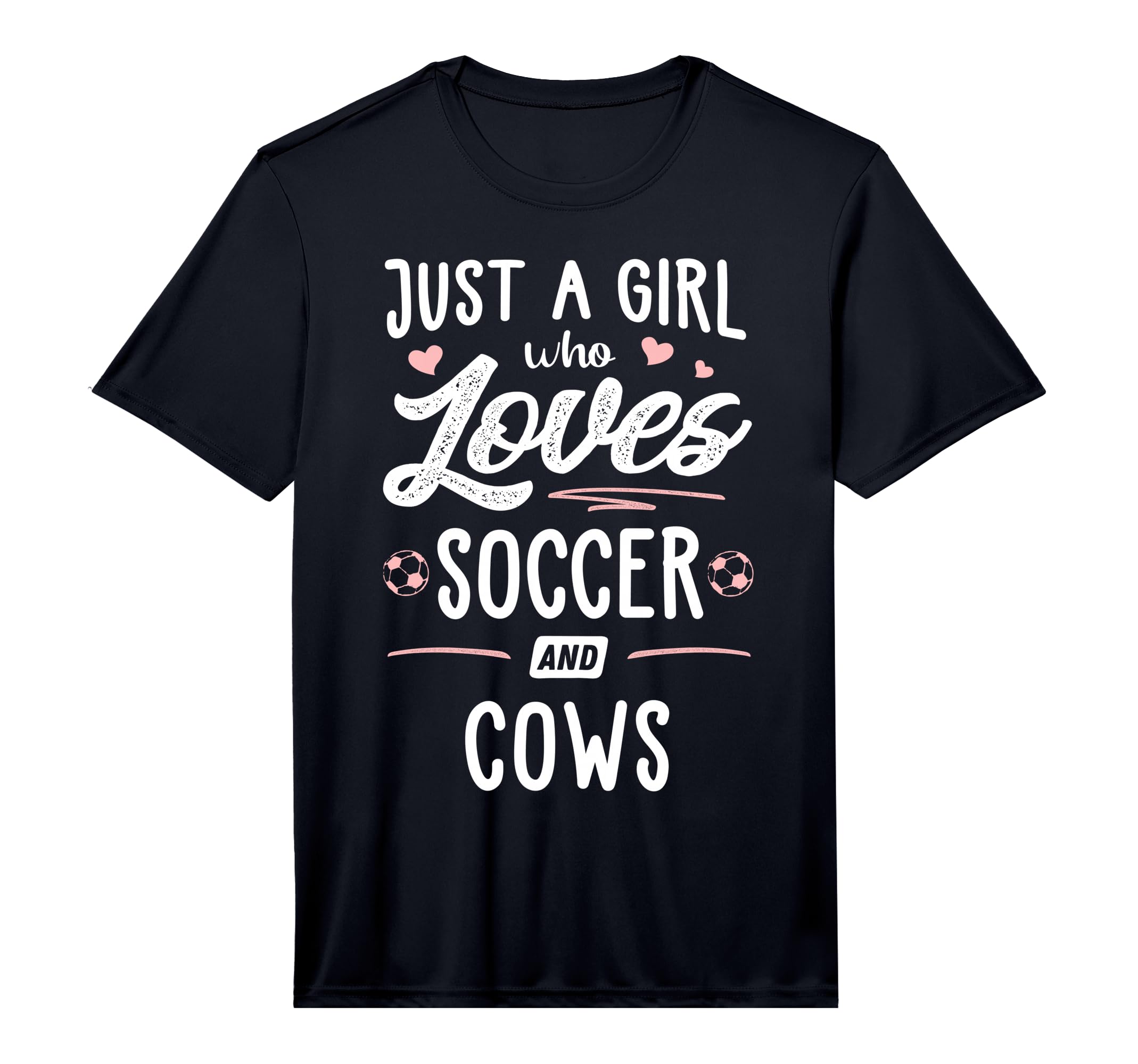 Just Who Loves Soccer And Cows Gift T-Shirt - Graphic Print for Adults