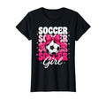 Soccer Coquette Bow Soccer Player T-Shirt - Graphic Print Unisex