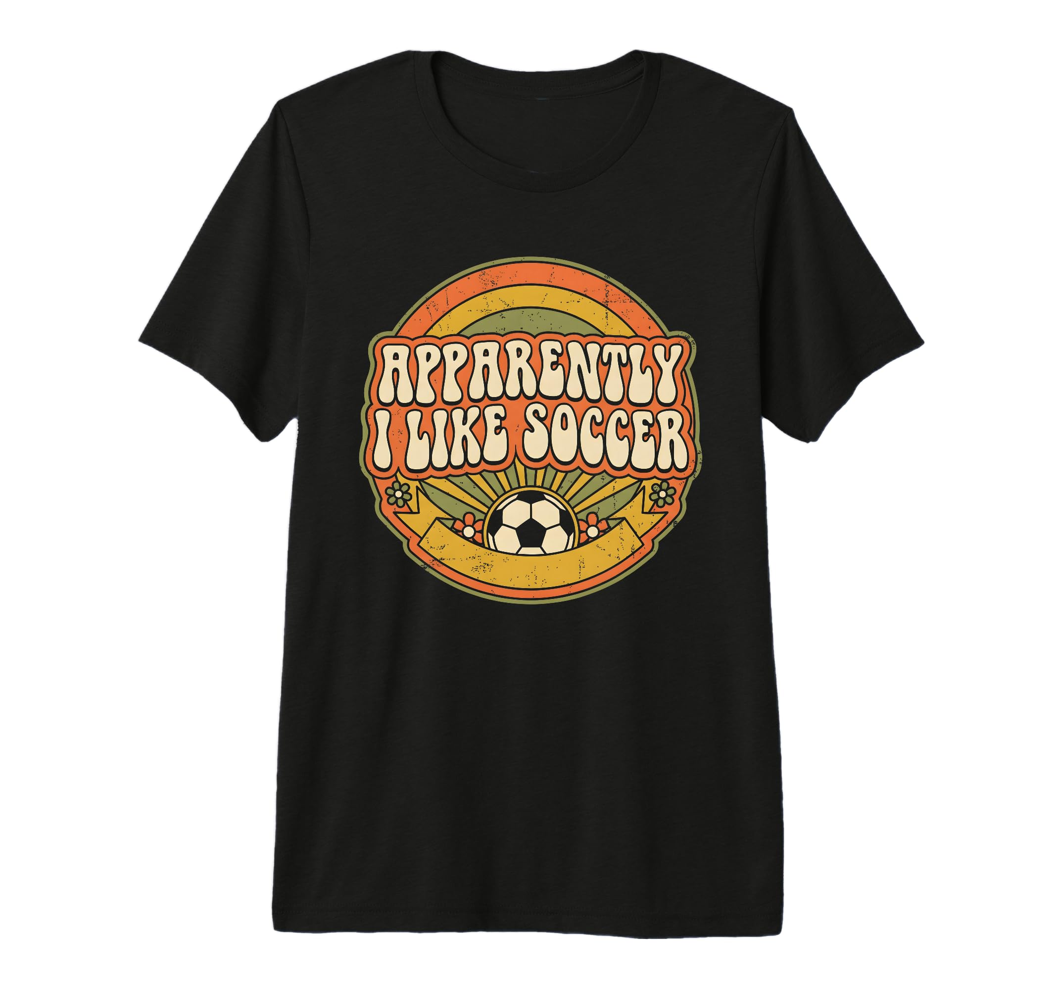 Apparently I Like Soccer Game Day Tri Blend T-Shirt - Unique Graphic Unisex