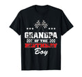 Grandpa Birthday Soccer Party Family T-Shirt - Minimalist Print Men Women
