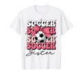 Groovy Soccer Sister Coquette Bow T-Shirt - Unique Graphic for Adults