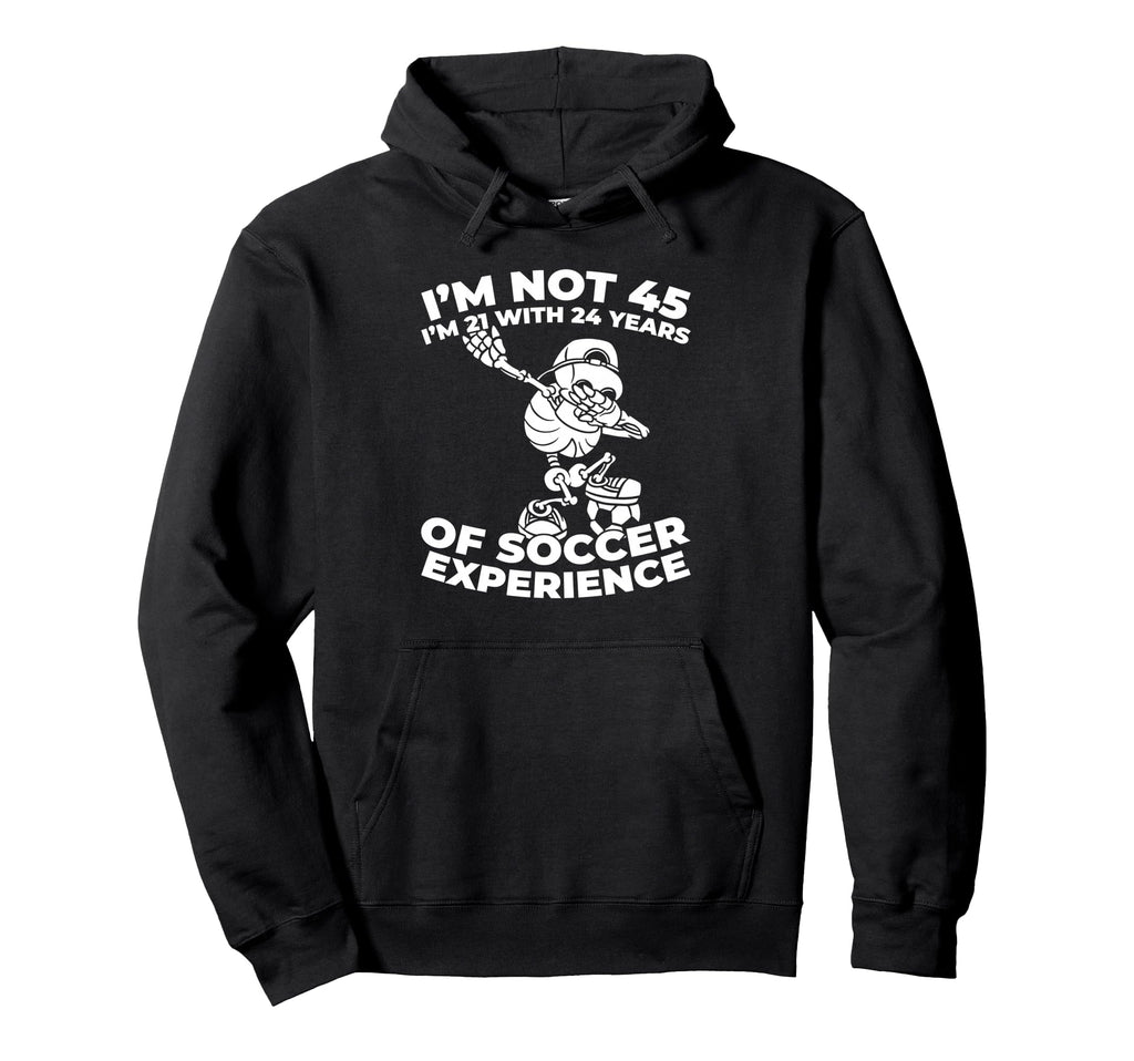45 Years Old Soccer Player Team Sports Hoodie - Trendy Graphic for Adults