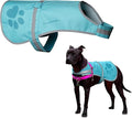 Dog Reflective Vest – Hi-Vis Fluorescent Visibility That Helps to Safeguard Your Pet On/Off Leash in Urban & Rural Areas (Teal, Large)