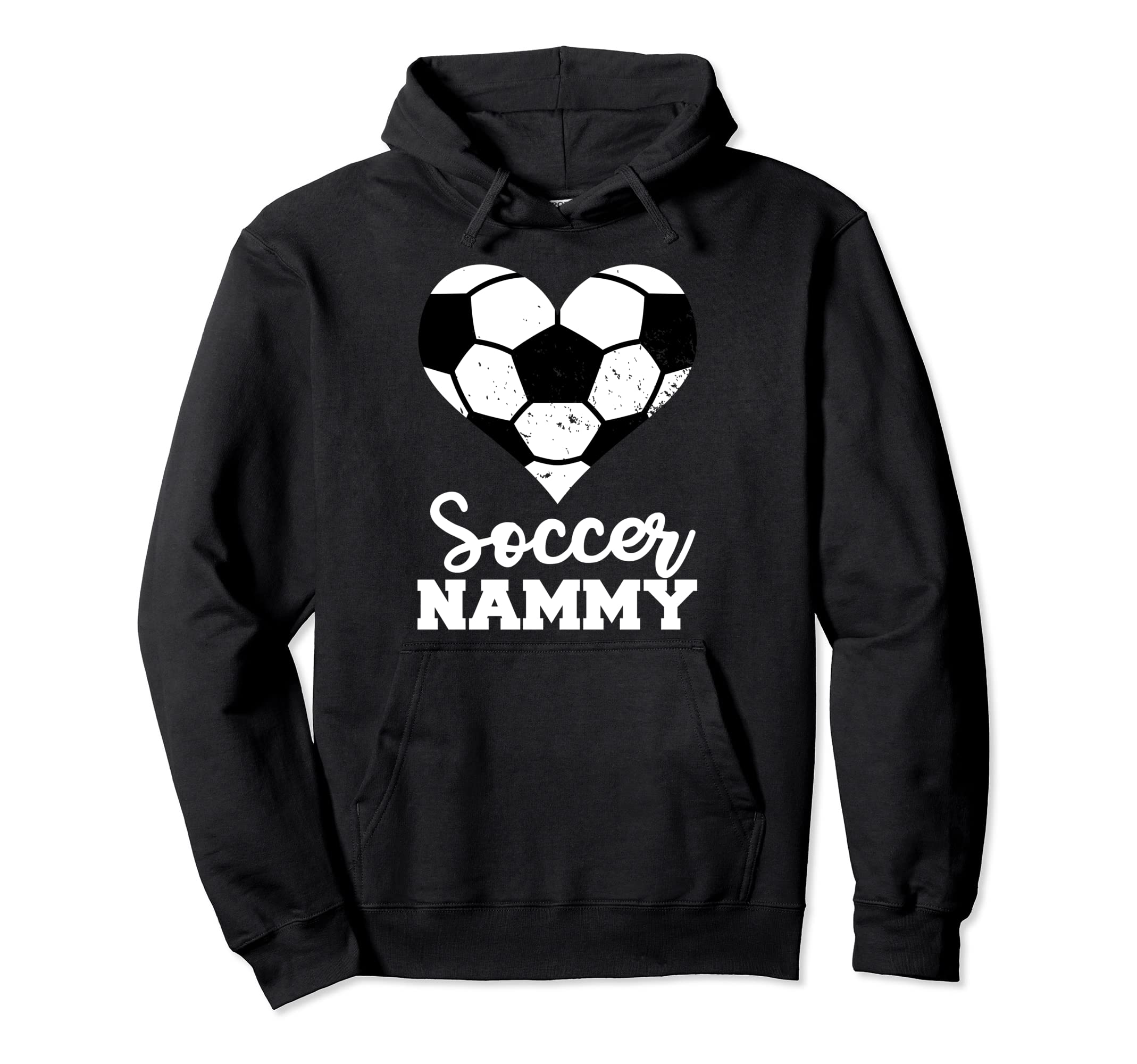 Soccer Nammy Funny Soccer Heart Grandma Hoodie - Novelty Apparel Unisex