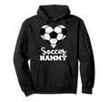 Soccer Nammy Funny Soccer Heart Hoodie - Novelty Apparel for Adults