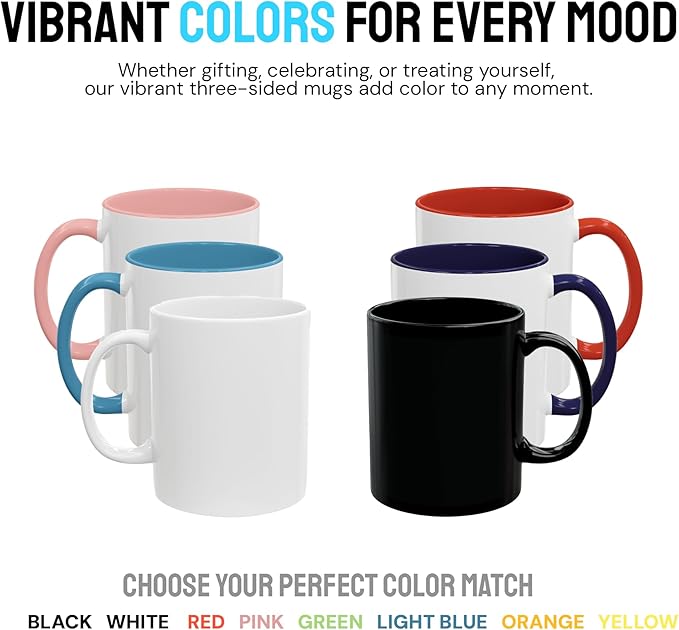 Personalized Coffee Mug – Custom Photo, Text, or Logo Ceramic Mug Tea Cup | Taza Personalizada with Picture or Message | Customized Gift Idea for Men & Women, Mom, Dad, Friends - Black/White | 11oz