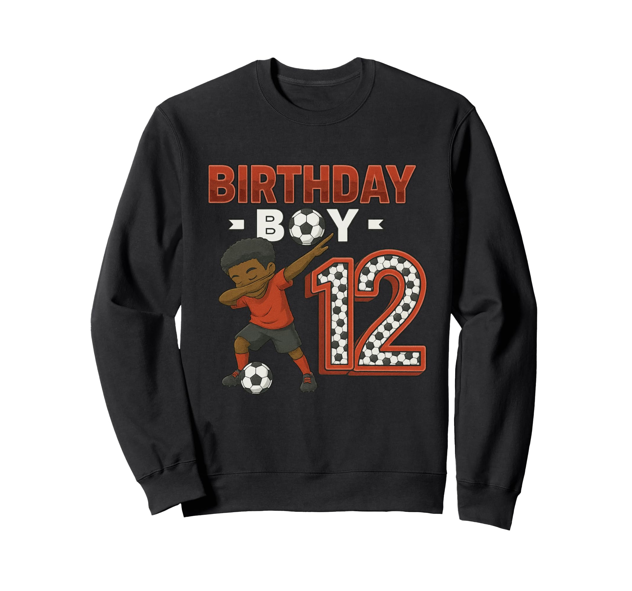Dabbing 12 Year Old Soccer Player Sweatshirt - Novelty Apparel for Adults