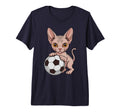 Funny Soccer Sphynx Just Who Loves Cats T-Shirt - Aesthetic Graphic Unisex