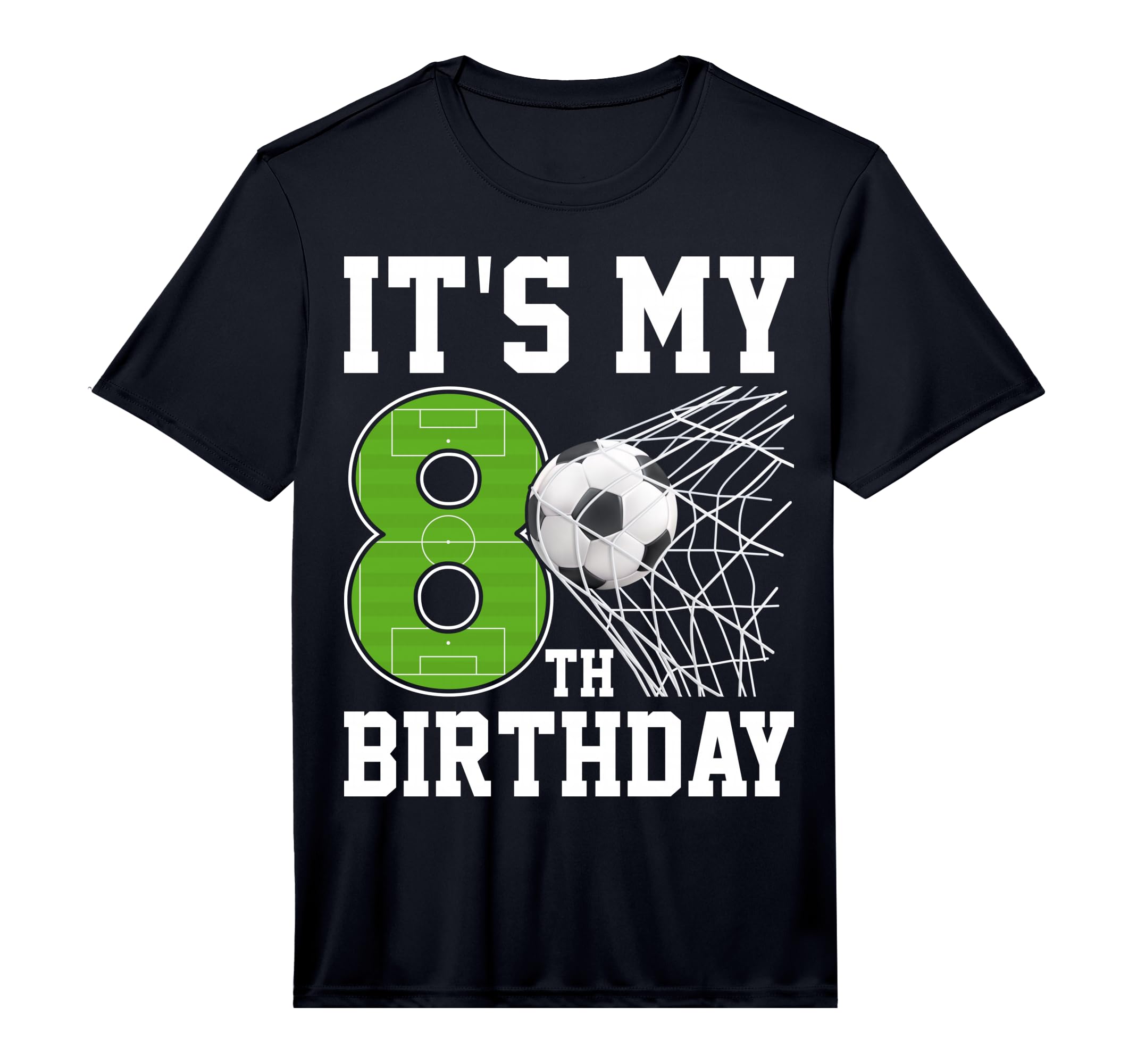 Its My 8Th Birthday Soccer Player 8 T-Shirt - Custom Art Print Men Women