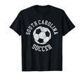 South Carolina Soccer Distressed 90S T-Shirt - Casual Everyday Wear Unisex