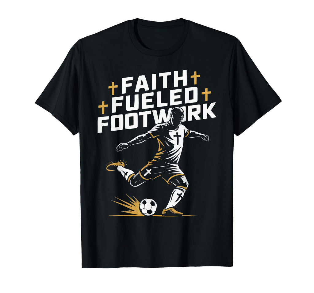Christian Soccer Player Religious Bible T-Shirt - Graphic Print Men Women