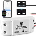 Smart Garage Door Opener - Universal WiFi Remote Controller Compatible with Alexa, Google Home, iPhone, Siri, Android, Door Left Open Alert, Door Security Systems, Updated Model
