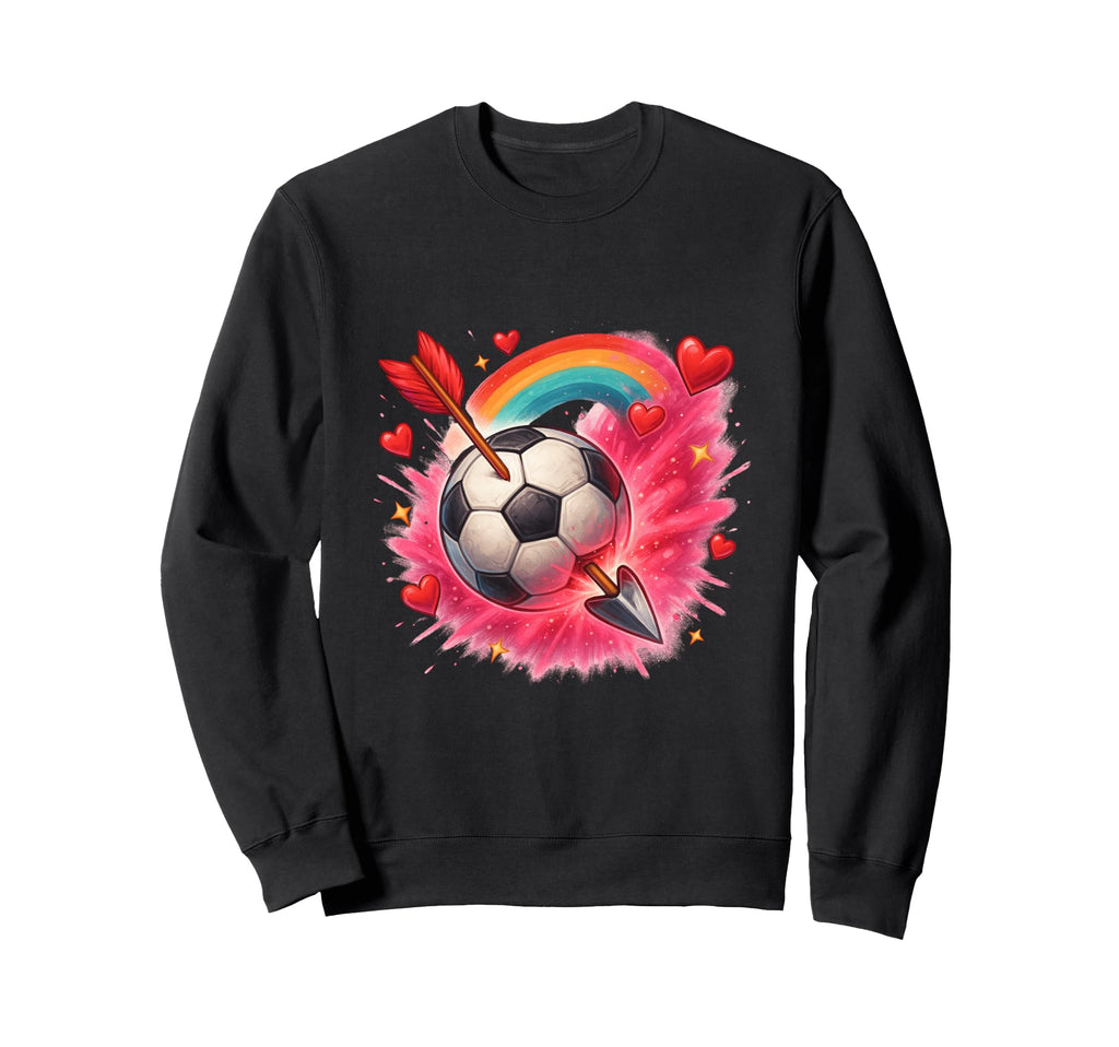 Soccer Love Arrow Heart Energy Sweatshirt - Custom Art Print for Adults