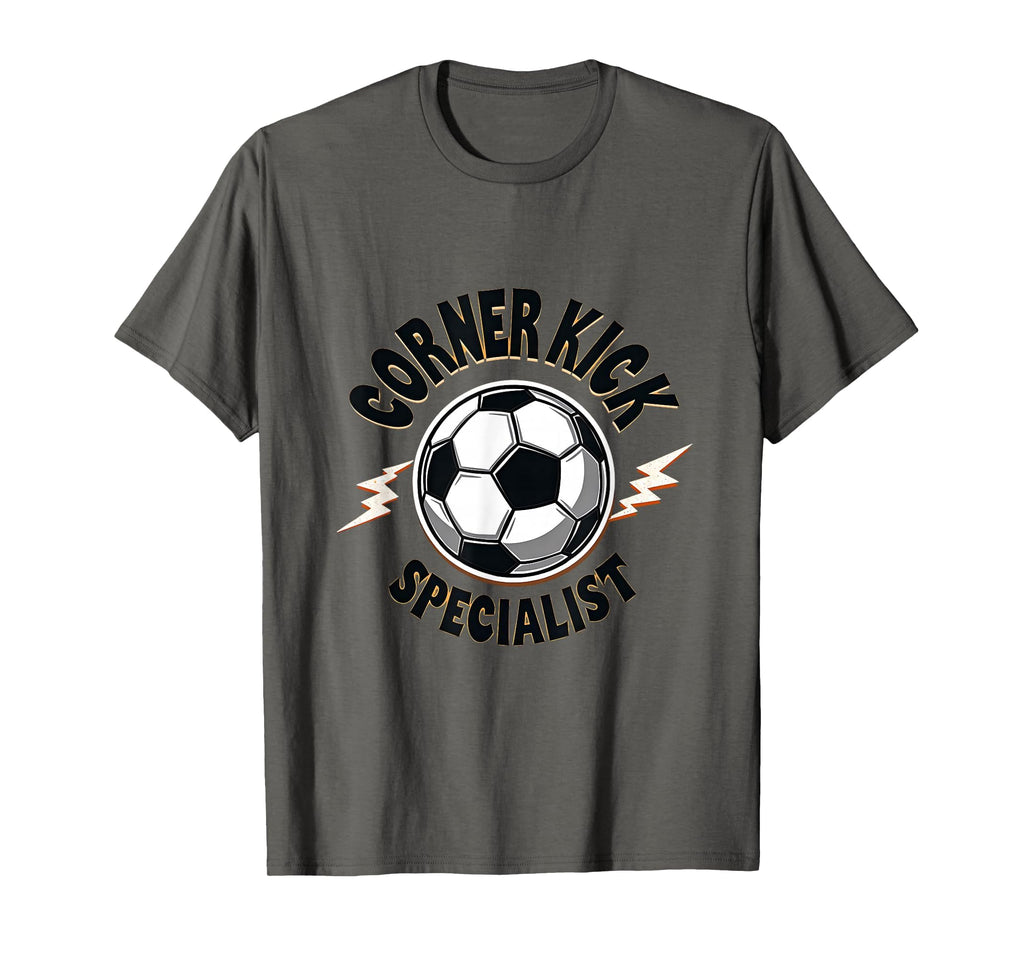Corner Kick Specialist Soccer T-Shirt - Minimalist Print for Adults