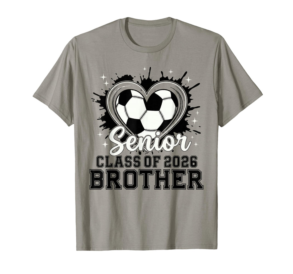 Senior Brother Class 2026 Soccer Drip T-Shirt - Trendy Graphic for Adults