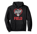 My Heart Is That Field Soccer Hoodie - Trendy Graphic Unisex