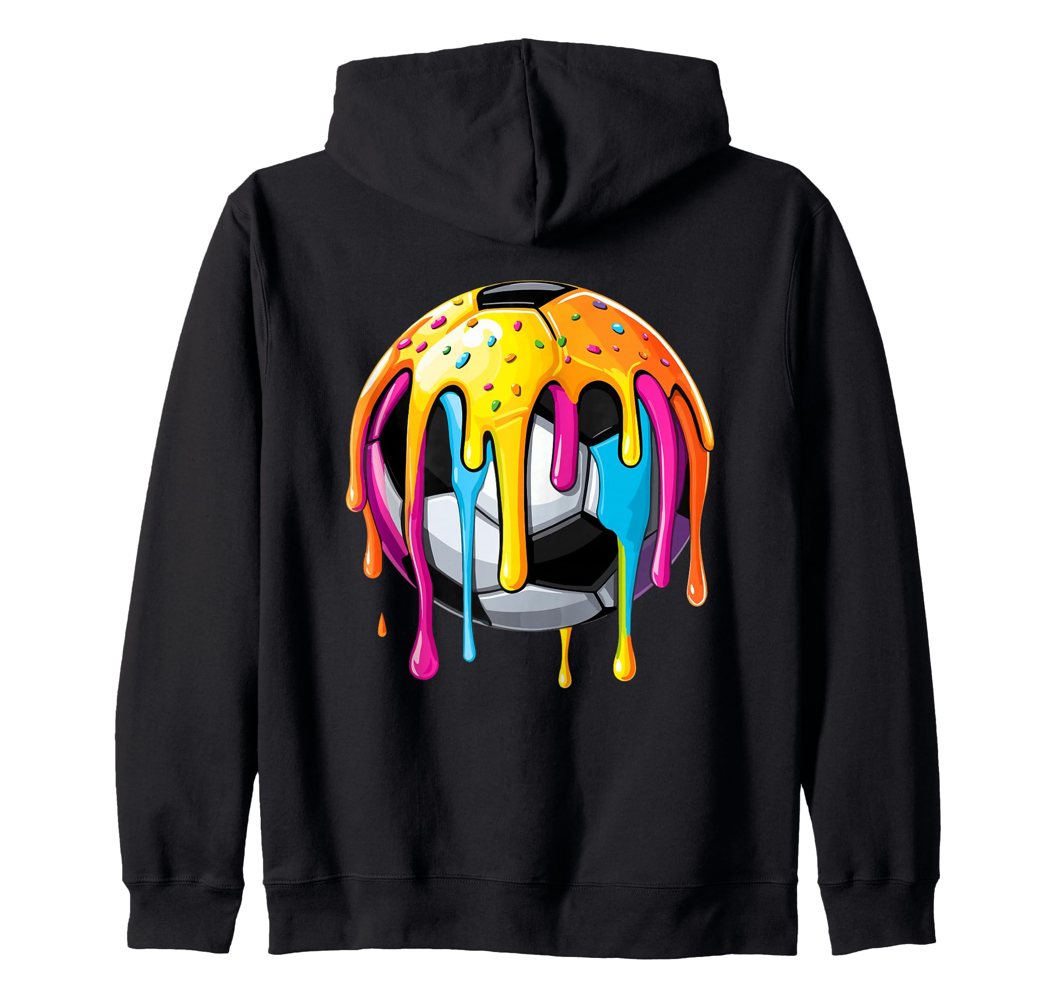 Colorful Soccer Accessories Drip Vibe T-Shirt - Custom Art Print Men Women