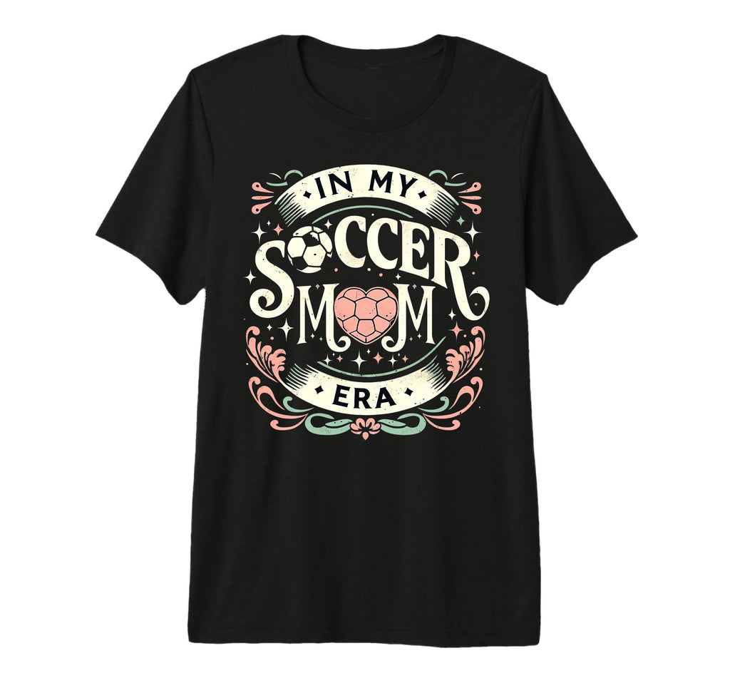 My Soccer Mom Era Heart Soccer Ball T-Shirt - Fun Novelty Design Unisex