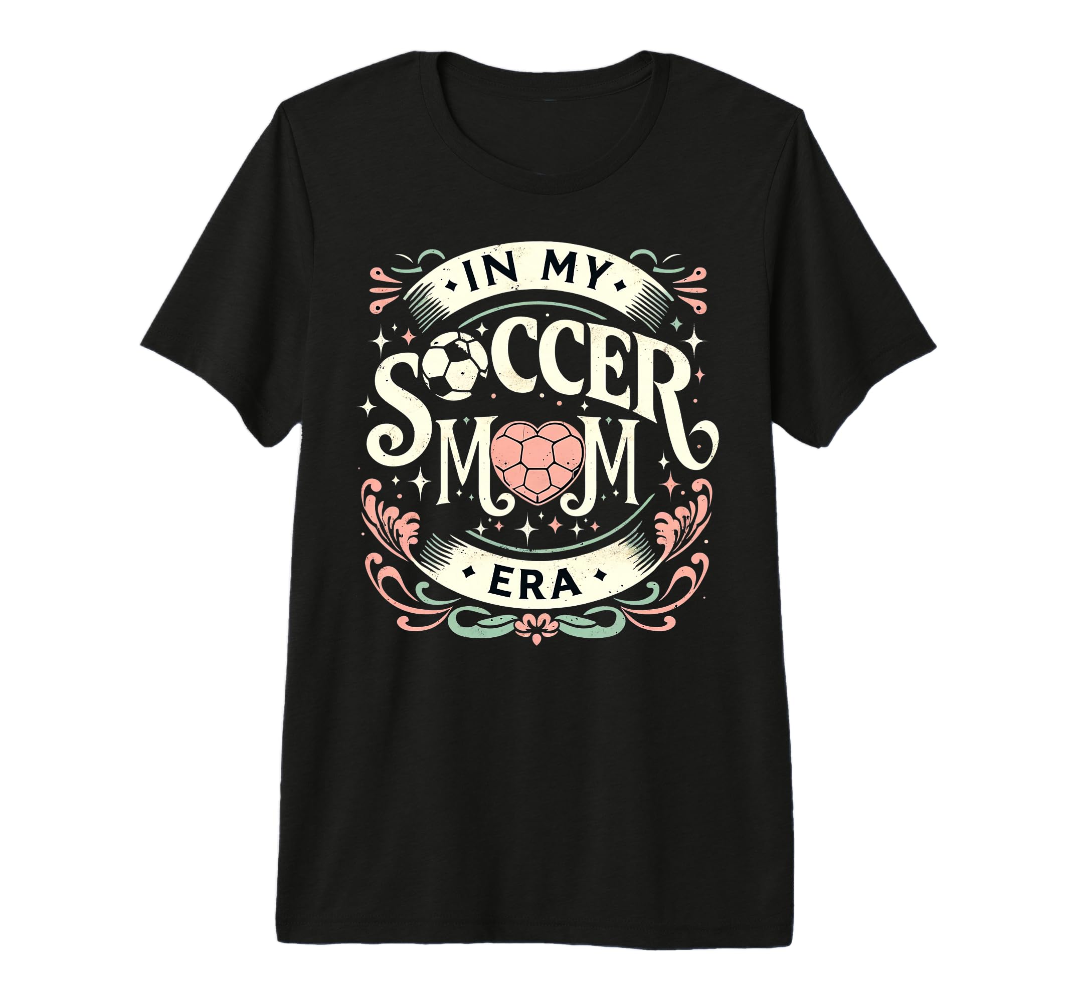 My Soccer Mom Era Heart Soccer Ball T-Shirt - Fun Novelty Design Unisex